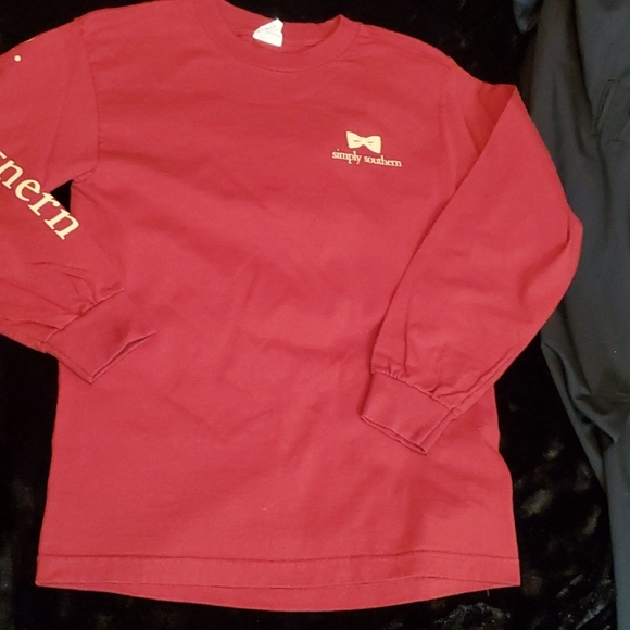 SIMPLY SOUTHERN Red/Black/Yellow Tailgate T-Shirt-Gameday Collection-Sz S - Picture 9 of 17